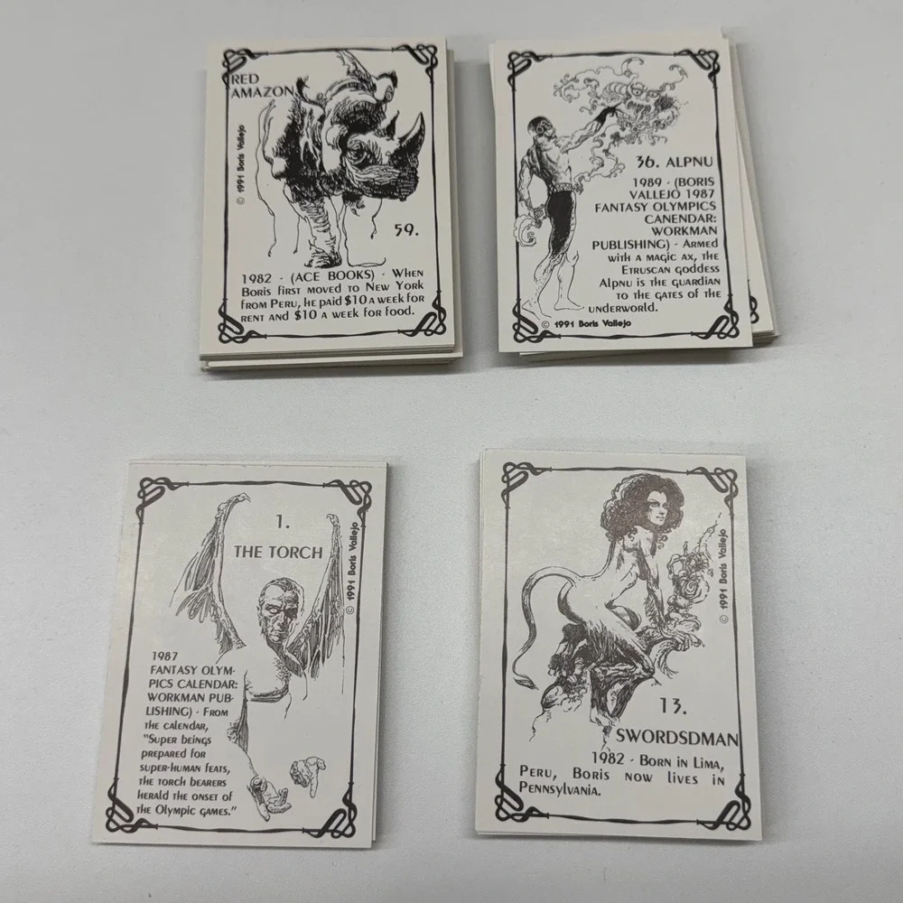 1991 Boris Vallejo Series 1 Trading Card Set 1-90 Comic Images Fantasy Art